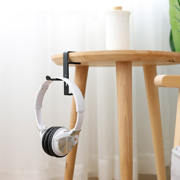 JD039 Metal Clip Earphone Holder Desktop Headset Hook