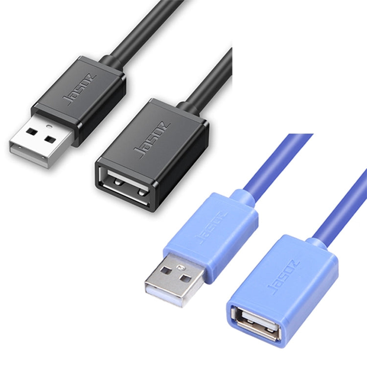 Jasoz USB Male to Female Oxygen-Free Copper Core Extension Data Cable, Colour: Black 0.5m