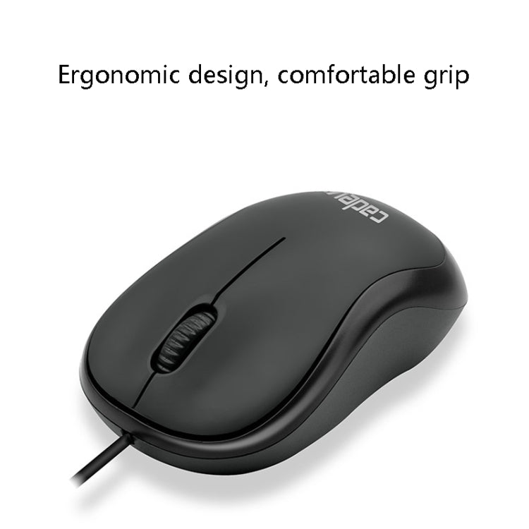 3 PCS Cadeve M220 3 Keys USB Wired Fashion Portable Mouse