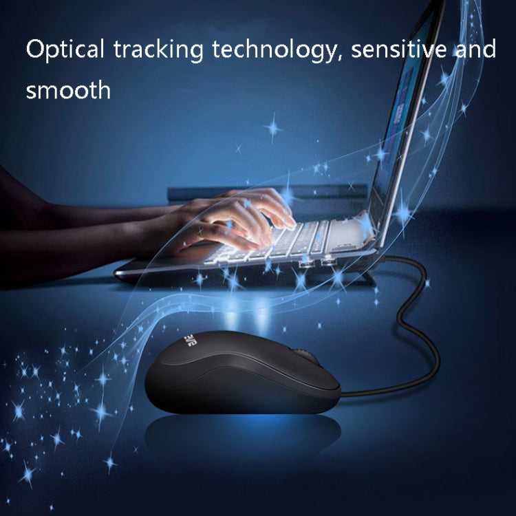 3 PCS Cadeve M220 3 Keys USB Wired Fashion Portable Mouse