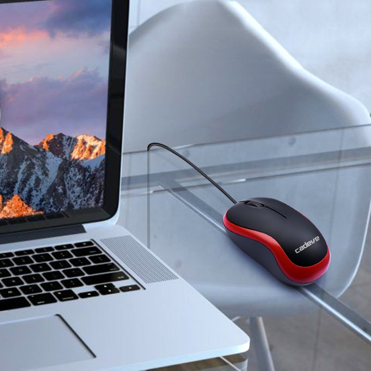 3 PCS Cadeve M220 3 Keys USB Wired Fashion Portable Mouse