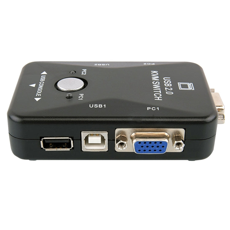HW1701 2 iekšā 1 izeja KVM komutators 2 portu manuāls VGA slēdzis USB ar tastatūras peles pārslēgšanu