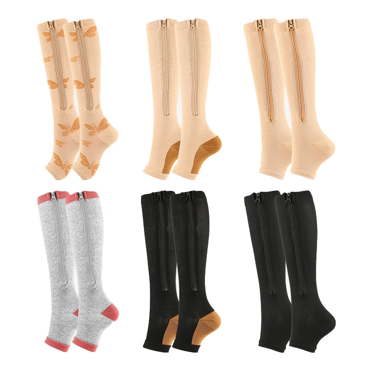 Sports Pressure Socks Compressed Brake Zipper Socks