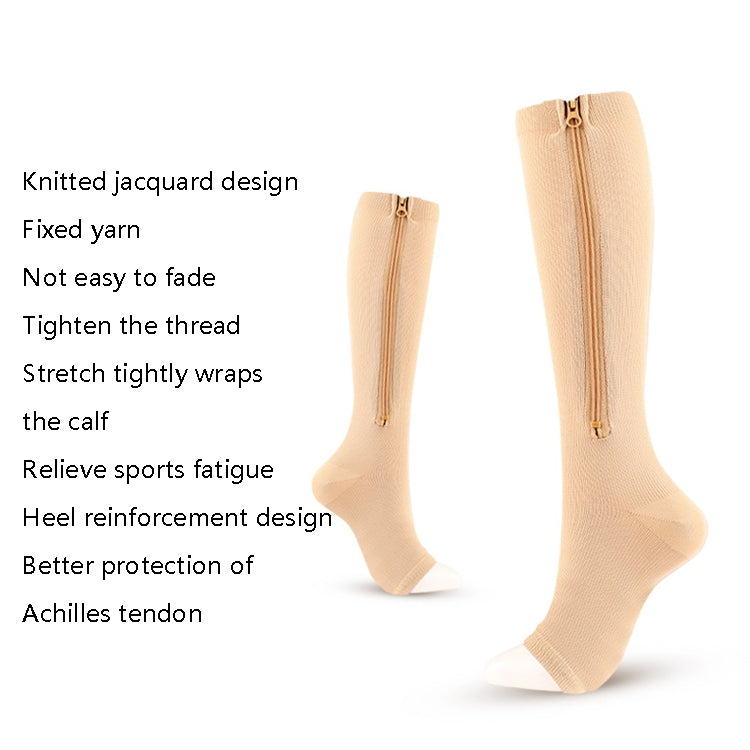 Sports Pressure Socks Compressed Brake Zipper Socks