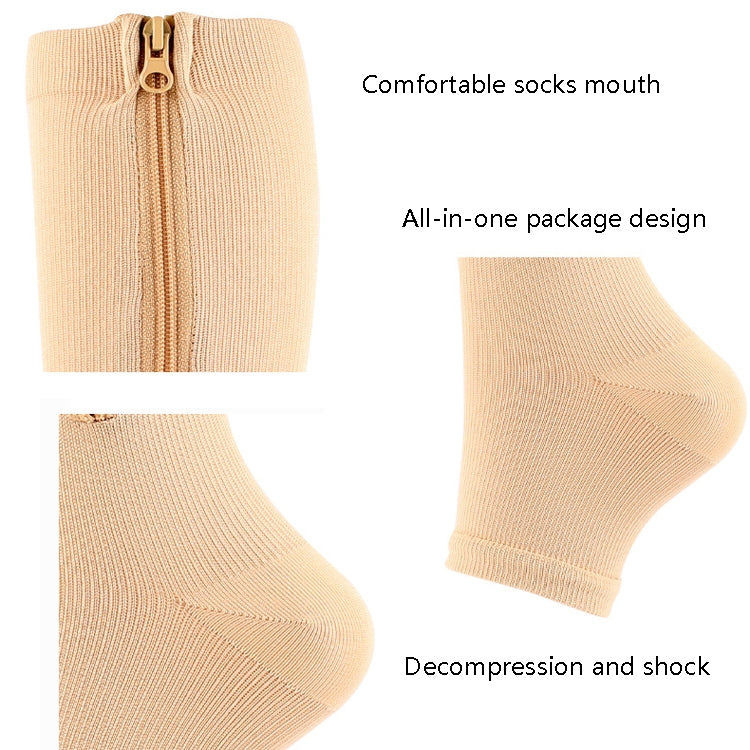 Sports Pressure Socks Compressed Brake Zipper Socks