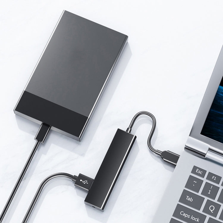 Конвертер-концентратор на 4 порта USB 2.0, длина кабеля: 15 см, стиль: