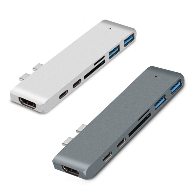 7 In 1 100W USB 3.1 To 20VPD+Card Reader Data+HUB+HDMI 4K Converter