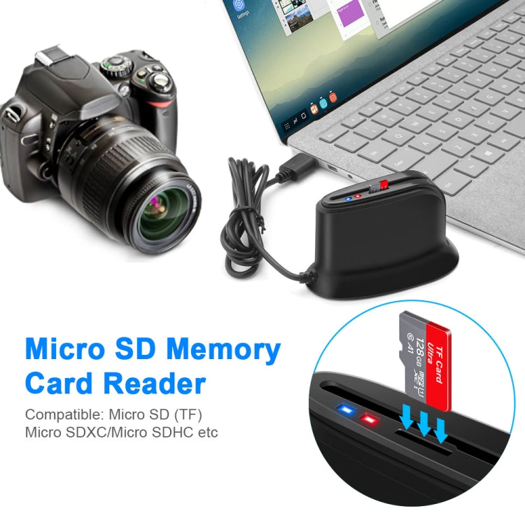 Rocketek SCR812 USB 2.0 Smart Card Reader IC ID CAC TF Card Reader