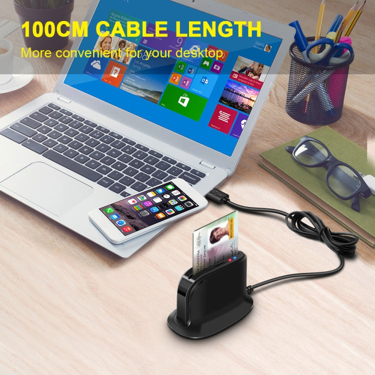 Rocketek SCR812 USB 2.0 Smart Card Reader IC ID CAC TF Card Reader