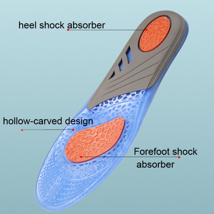 TPE GEL Sports Insole Shock-absorbing Sweat-absorbing Running Insole