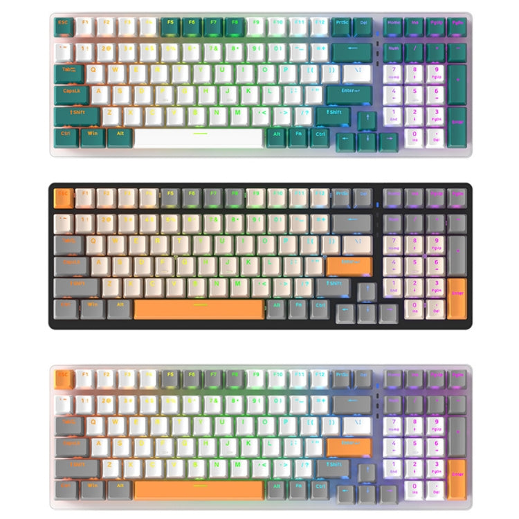 Игровая светящаяся проводная механическая клавиатура ZIYOU LANG K3 со 100 клавишами, длина кабеля: 1,5 м, стиль: