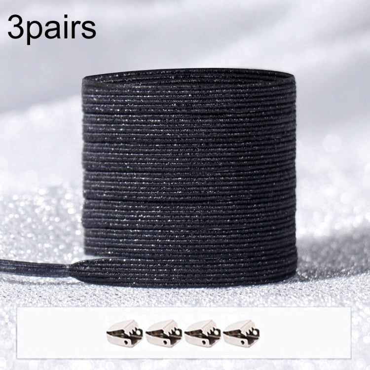 3PARSE ELASTIC NO TIE SHOELACES Металлические замки ослепительные цветные шнурки
