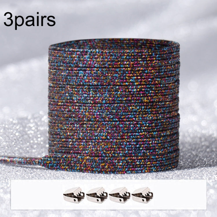 3PARSE ELASTIC NO TIE SHOELACES Металлические замки ослепительные цветные шнурки