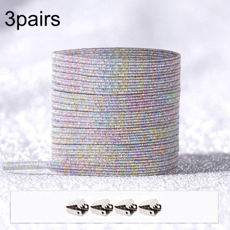 3PARSE ELASTIC NO TIE SHOELACES Металлические замки ослепительные цветные шнурки