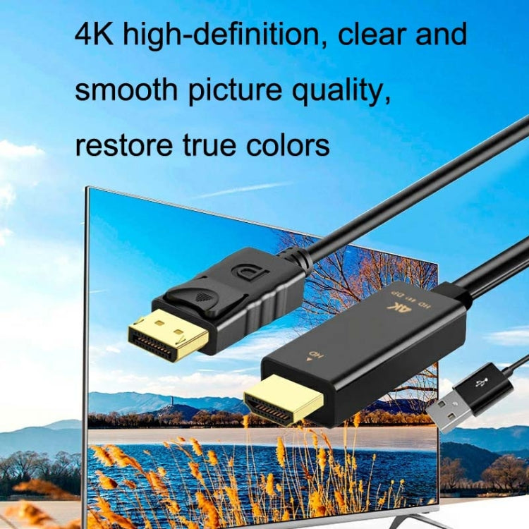 4K 60Hz HDMI To DP Adapter With Power Supply HD Converter