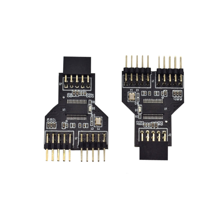 9-контактный USB-разъем «мама» 1 к 2 «папа» плата 9-контактный USB 2.0 концентратор-адаптер