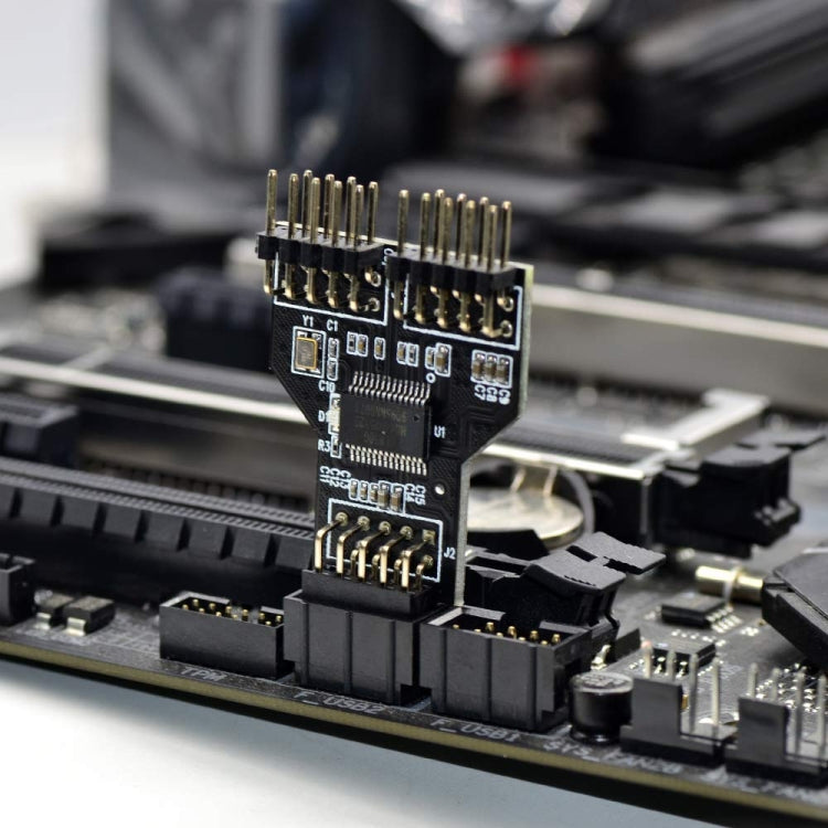 9-контактный USB-разъем «мама» 1 к 2 «папа» плата 9-контактный USB 2.0 концентратор-адаптер