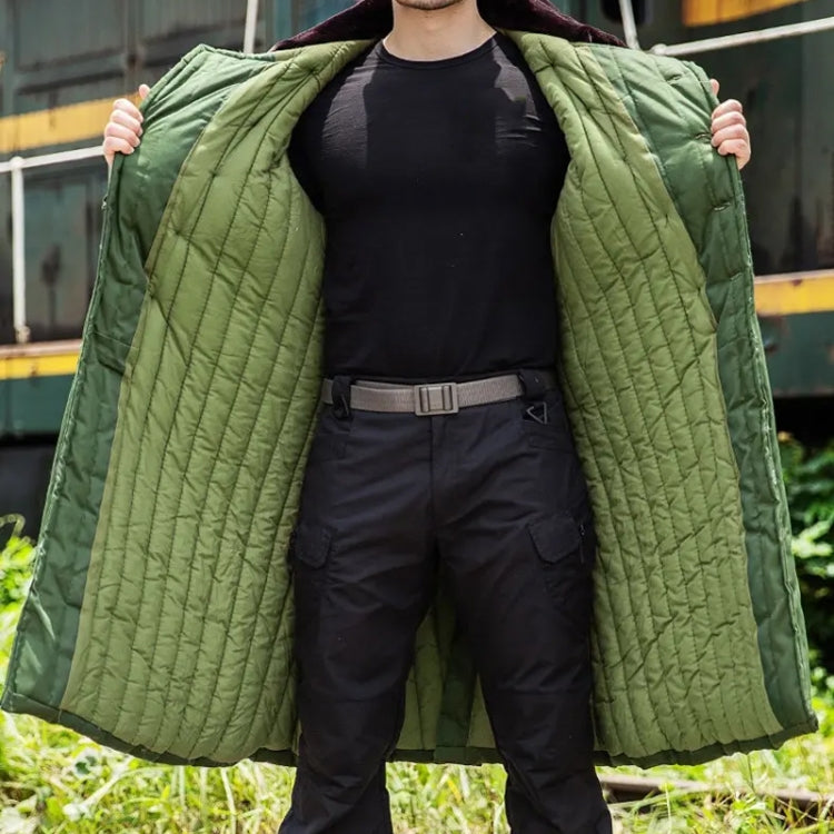 Long Civil Disaster Relief Cotton Coat Windproof Lengthened Cold-proof Fleece Thickened Cotton Coat