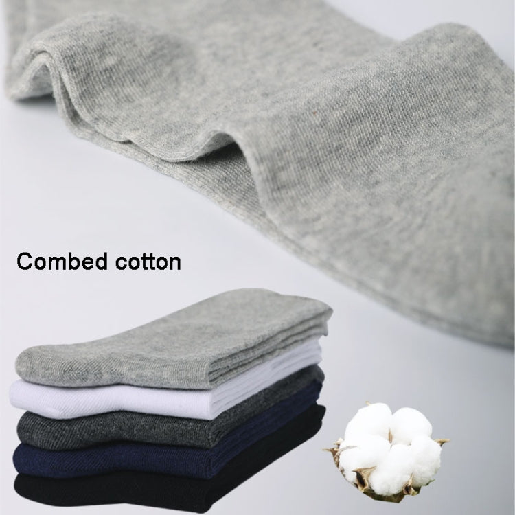 Cotton Slack Socks Mid-Tube Socks Thin Wide-Mouth Socks For Men