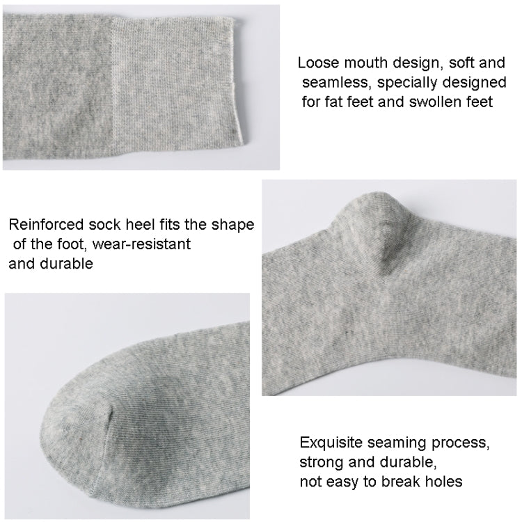 Cotton Slack Socks Mid-Tube Socks Thin Wide-Mouth Socks For Men