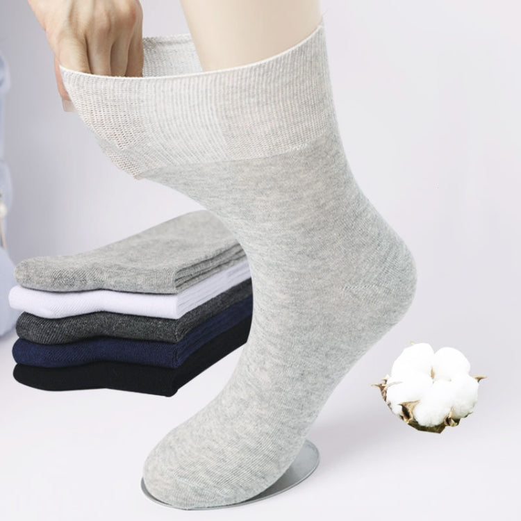 Cotton Slack Socks Mid-Tube Socks Thin Wide-Mouth Socks For Men