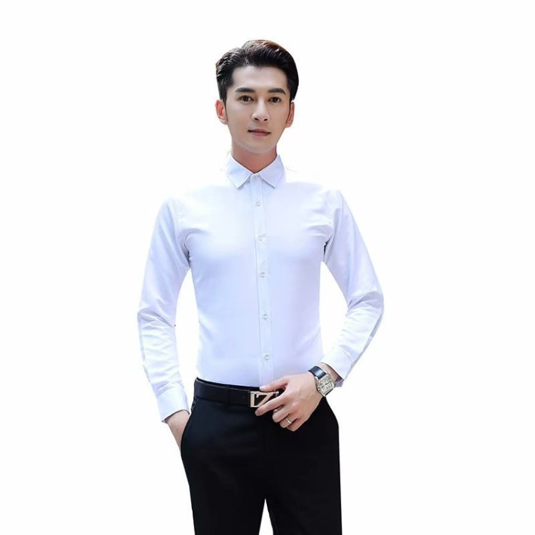 Long-Sleeved Non-Iron Anti-Wrinkle Slim-Fit Men Long-Sleeved Shirt