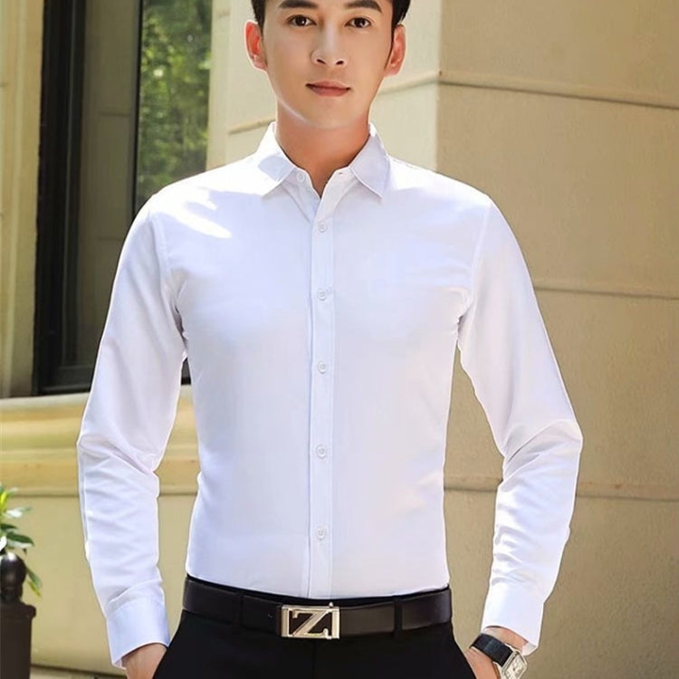 Long-Sleeved Non-Iron Anti-Wrinkle Slim-Fit Men Long-Sleeved Shirt