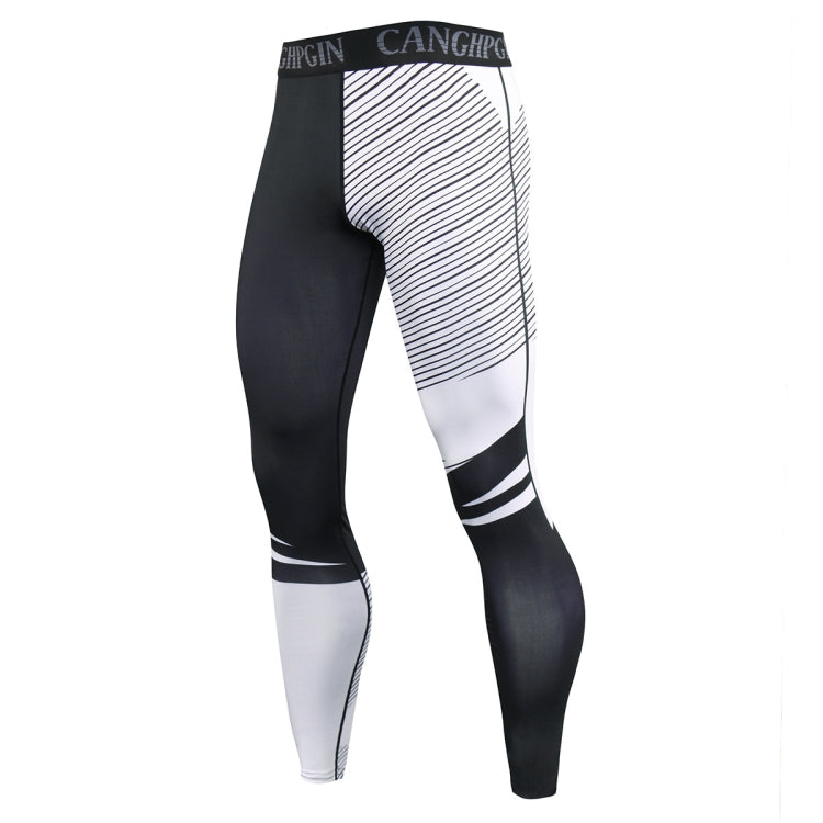Mens Quick Dry Fitness Leggings Skinny Sports Pants