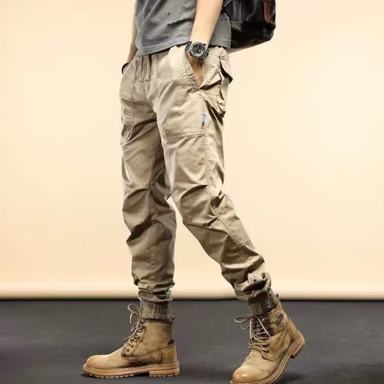 Mens Overalls Long Pants Casual Loose Leg Jeans