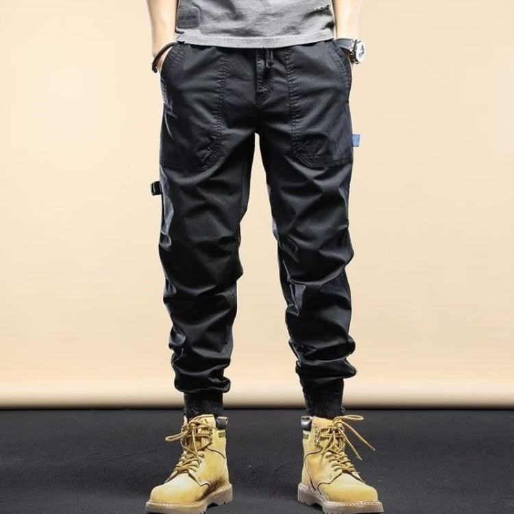 Mens Overalls Long Pants Casual Loose Leg Jeans