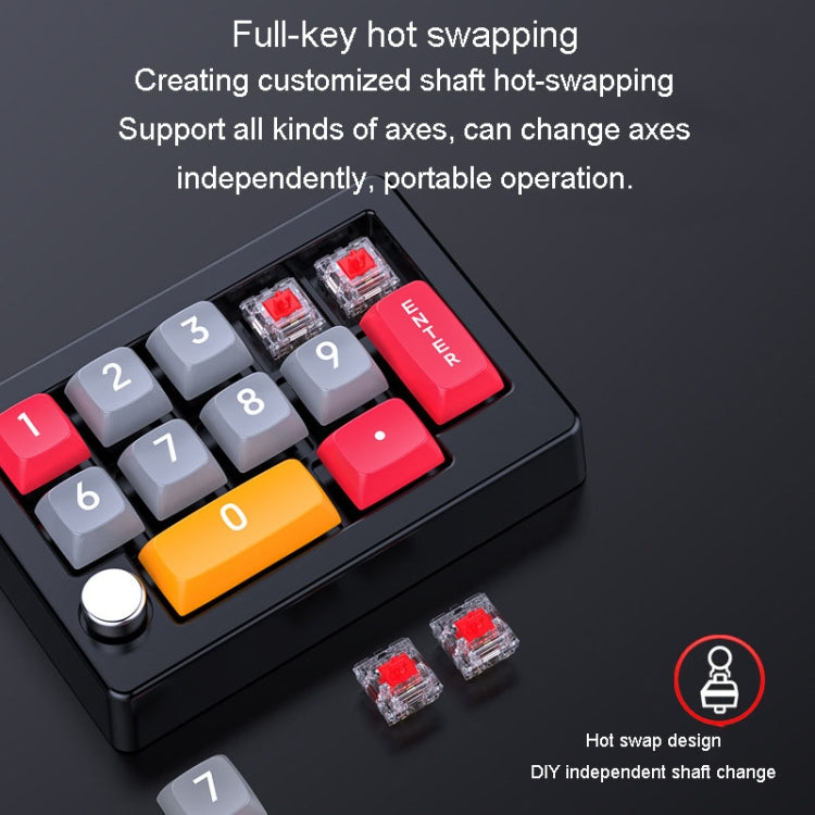 MKESPN 13 taustiņu RGB daudzfunkcionāla makro programmēšanas mehāniskā tastatūra ar vadu un kloķveida tastatūru
