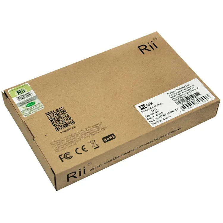 Беспроводная клавиатура Rii X1 2.4G Mini Classic, комплект из клавиатуры и мыши, все в одном