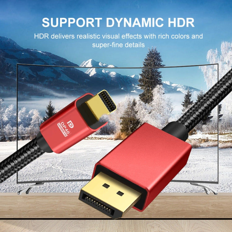 Версия 2.1 Mini DP-DP кабель для подключения монитора и компьютера, видеоадаптер 30AWG OD6.3MM