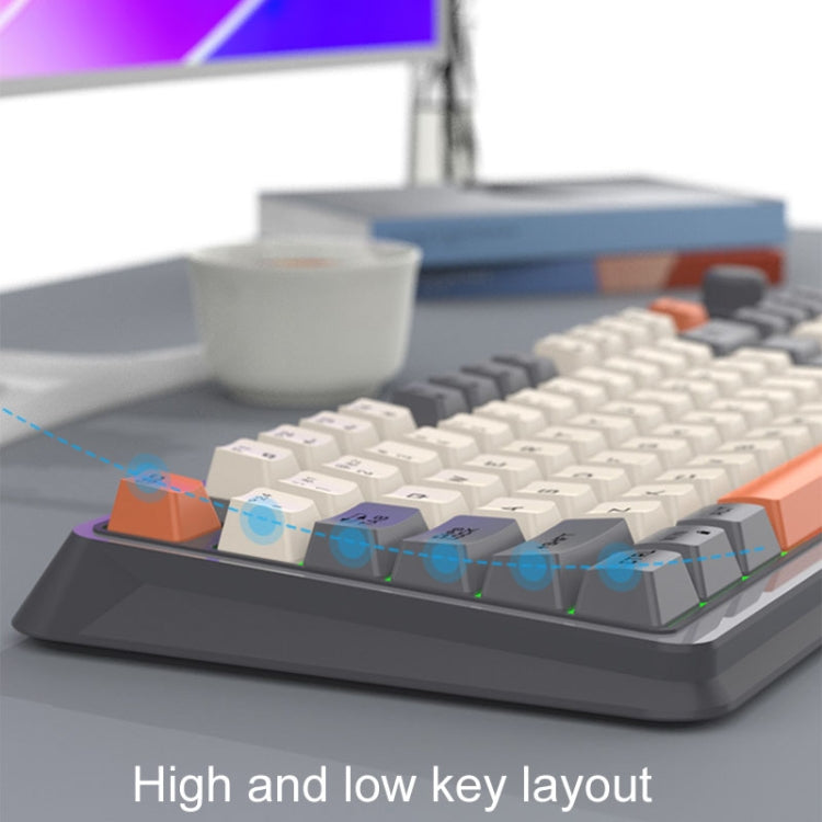 Беспроводная Bluetooth-клавиатура XUNSVFOX K94 с двумя режимами работы, механическая, игровая, офисная, для ноутбука