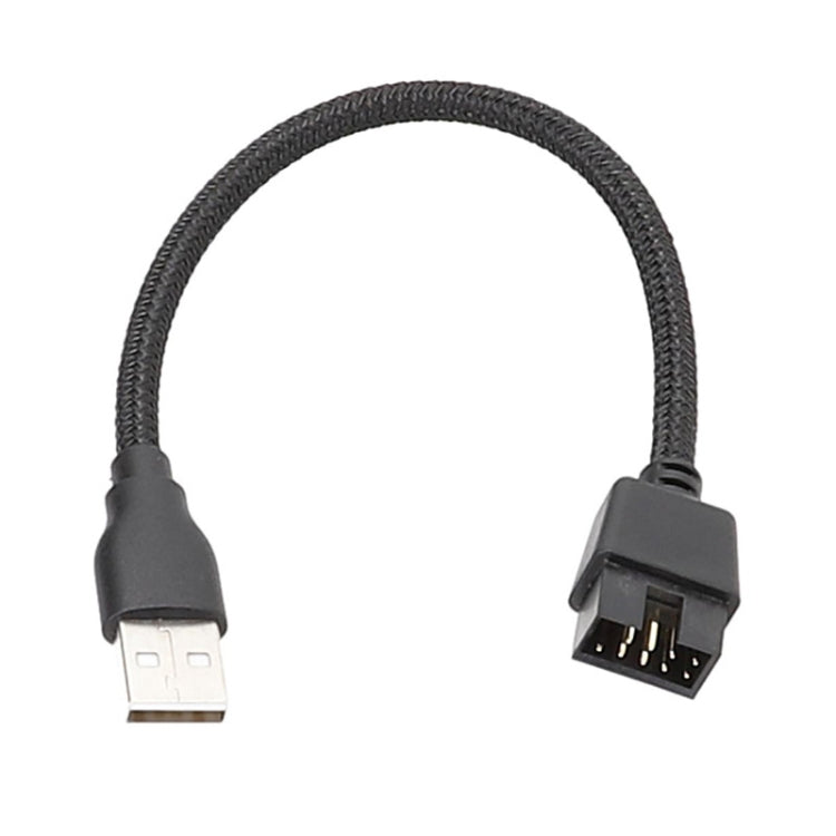 Кабель-адаптер USB-A (папа) на 9-контактный разъем материнской платы для передачи данных RGB на внешний порт U