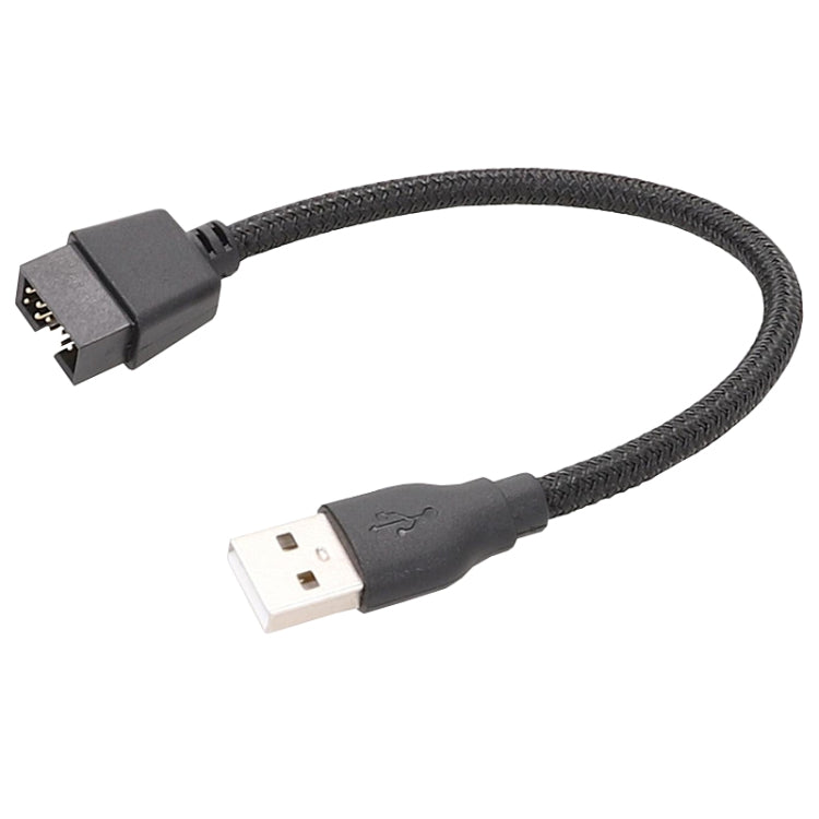 Кабель-адаптер USB-A (папа) на 9-контактный разъем материнской платы для передачи данных RGB на внешний порт U