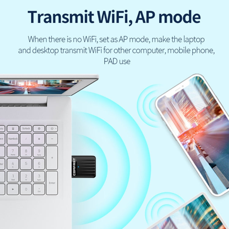 COMFAST CF-WU811AC V3 5G Dual Band 650Mbps USB Wireless Network Card WIFI Receiver