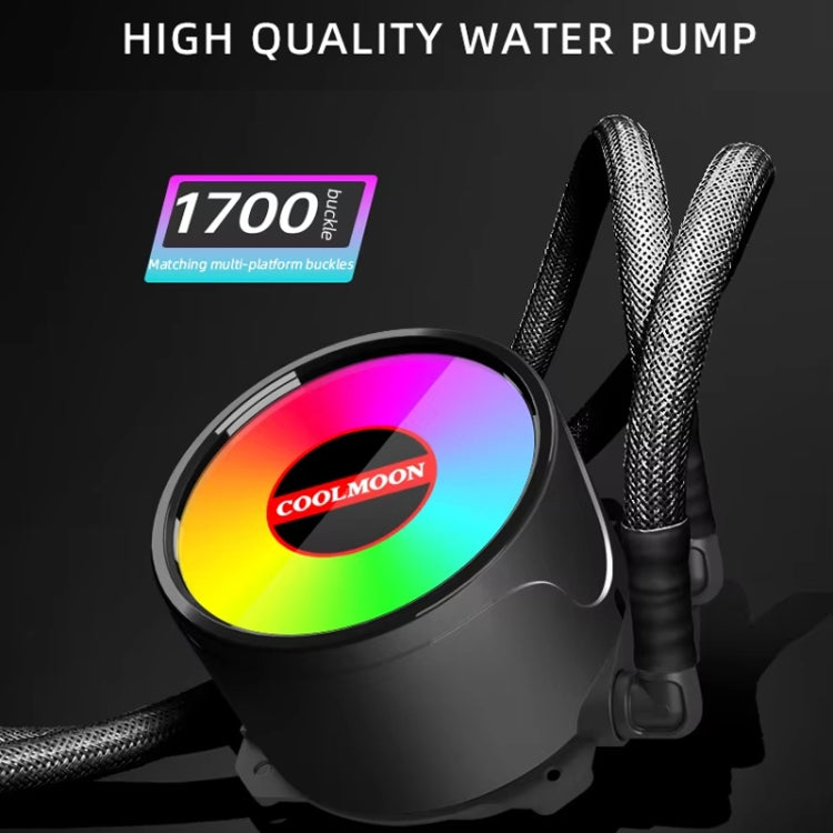 COOLMOON RGB120 5V ARGB integrēts vienas rindas daudzplatformu procesora dzesētājs