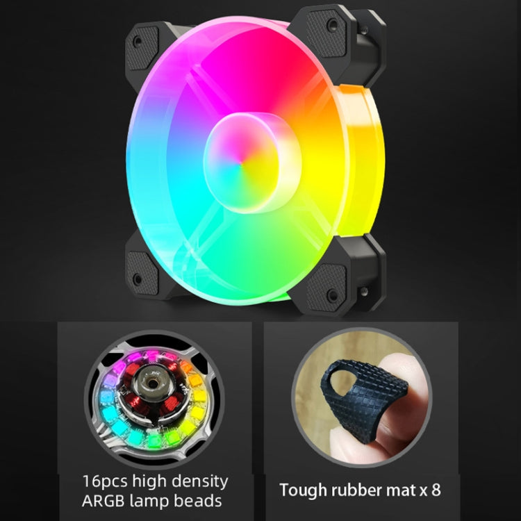 COOLMOON RGB120 5V ARGB integrēts vienas rindas daudzplatformu procesora dzesētājs