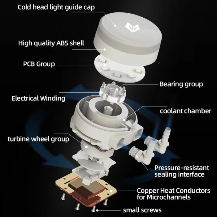 COOLMOON AS360 Magic Diamond Edition datora dzesētājs ARGB ūdens dzesēšanas apgaismojums integrēts procesora radiators
