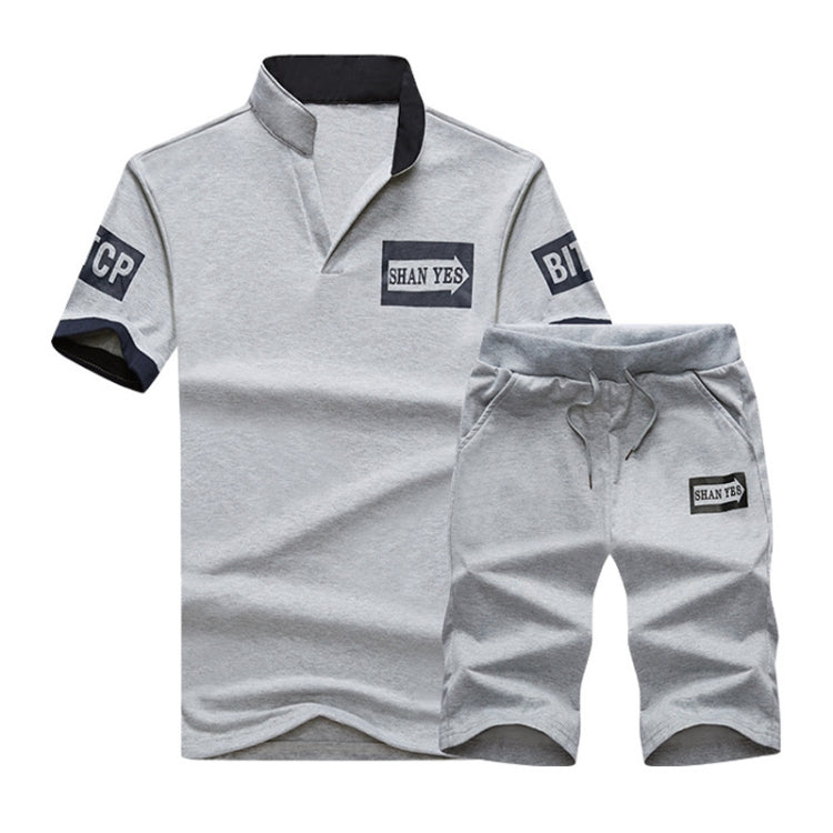 Summer Men T-Shirt Half-Sleeved Sports Suit