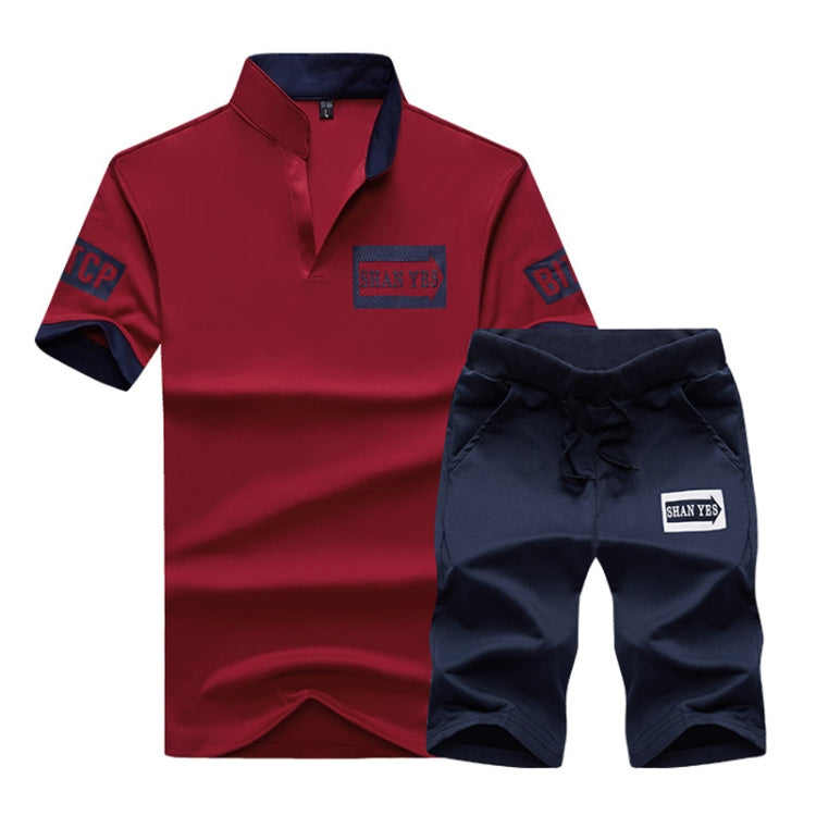 Summer Men T-Shirt Half-Sleeved Sports Suit
