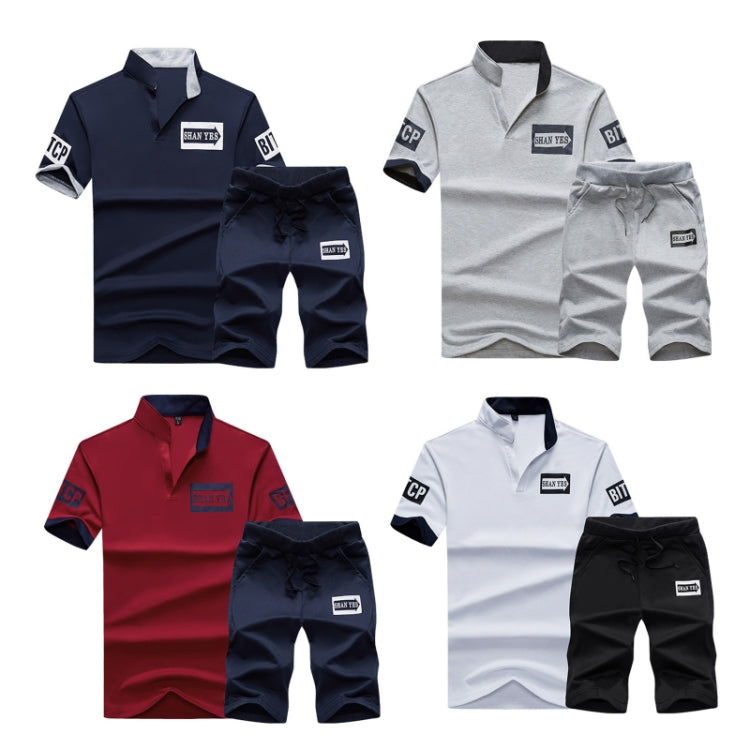 Summer Men T-Shirt Half-Sleeved Sports Suit