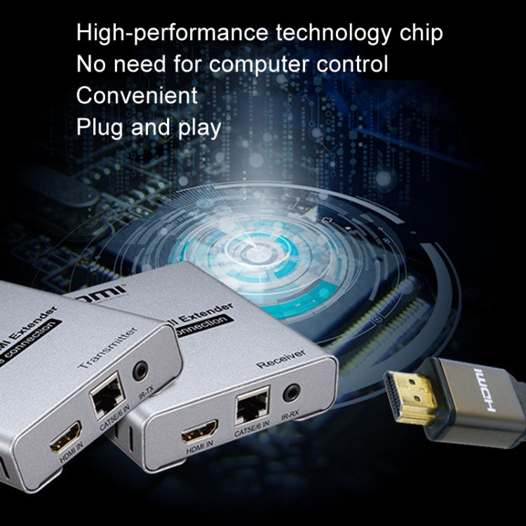 HDMI viena kabeļa 120 m raidītājs/uztvērējs pagarinātājs 4K HD raidītājs