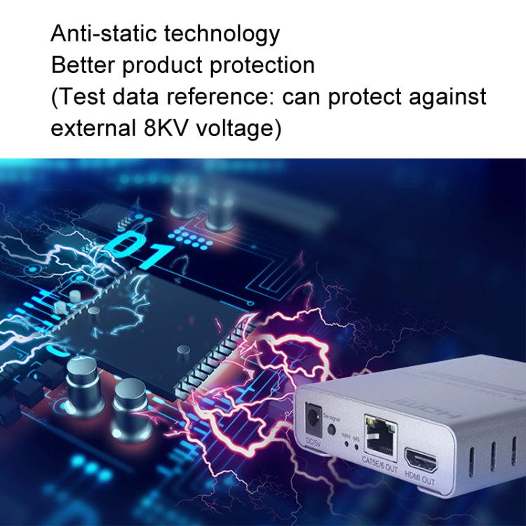 HDMI viena kabeļa 120 m raidītājs/uztvērējs pagarinātājs 4K HD raidītājs