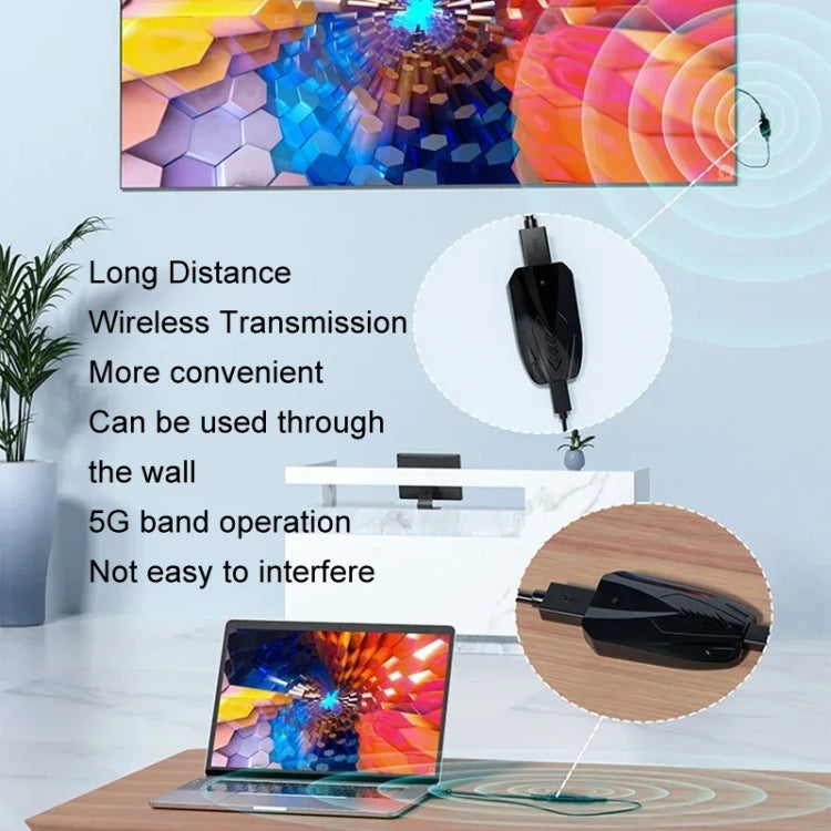 150 m HDMI bezvadu paplašinātājs 1080P caur sienu, raidītājs+uztvērējs