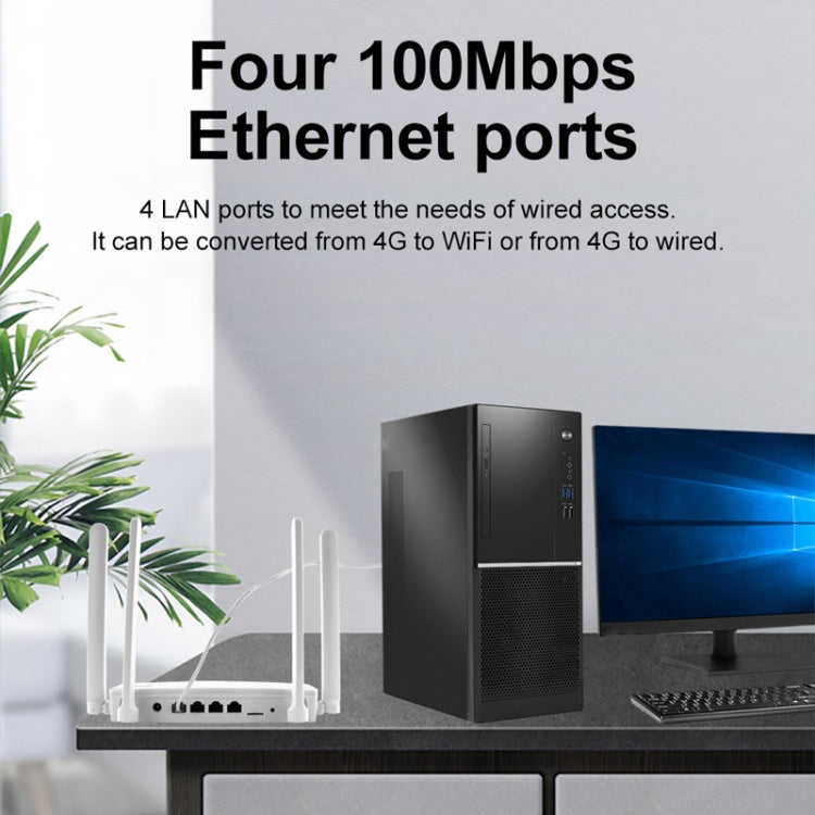 4G CPE bezvadu spraudņa maršrutētājs WiFi 6 tīkla tīklājs, ES spraudnis