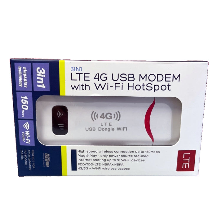 4G USB WiFi Dongle NIC Router Беспроводная автомобильная точка доступа WiFi