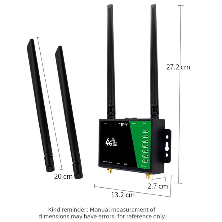 4G bezvadu spraudņa maršrutētājs ar noņemamu pagarinātāja antenu LTE uzraudzības tīkla WiFi tīklājs, ES spraudnis