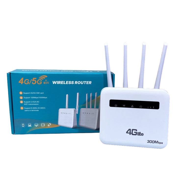 4G CPE WiFi6 bezvadu maršrutētājs ar divu portu bezvadu tīklāju, ES spraudnis